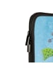Mr. & Mrs. Panda Notebook Tasche Smörle Rodeln mit Spruch in Eisblau