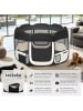 tectake Welpenauslauf  115 x 115 x 64 cm, inklusive Tragetasche und Heringe, schwarz