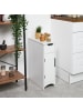 relaxdays Nischenschrank in Weiß - (B)21 x (H)61,5 x (T)46 cm