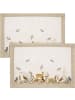 Erwin Müller Tischset 2er-Pack in creme/braun