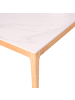 Beliani Couchtisch BONNEY in Braun/Weiß - (W) 70 x (H) 46 x (L) 120 cm