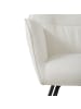Home Nature Wohnkonzept Schaukelstuhl aus Lammfell und Eiche in Creme 89x65x90 cm