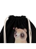 Mr. & Mrs. Panda Gym-Rucksack Plumplori Glücklich ohne Spruch in Schwarz