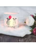 Mr. & Mrs. Panda Teelichthalter Glas Koala Luftballon mit Spruch in Transparent