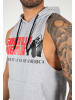 Gorilla Wear Tanktop mit Kapuze - Rogers - Grau Meliert
