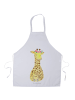 Mr. & Mrs. Panda Schürze Giraffe Blumenkranz ohne Spruch in Weiß