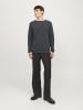 Jack & Jones Strickpullover in Dark Grey Melange