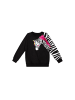 Denokids Sweatshirt Zebra Ruffled in schwarz
