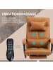 Vinsetto Bürostuhl mit Massagefunktion-66L x 67B x114-122H cm-Braun