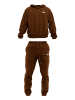 Tom Barron Trainingsanzug Tom Barron Tracksuit With Fleece Fabric Patch Logo in BRAUN