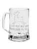 Mr. & Mrs. Panda Gravur Bierkrug Lama Springen mit Spruch in Transparent