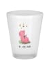 Mr. & Mrs. Panda Schnapsglas Schwein Glück ohne Spruch in Transparent