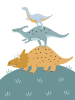 A.S. Création Leinwandbild Canvas Dinosaur Beige