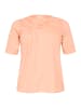 KAFFE curve T-Shirt kurzarm KCeloisa Regular fit in Peach Nectar