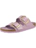 Birkenstock Sandale Arizona Big Buckle Naturleder Lack schmal in lila