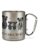 Mr. & Mrs. Panda Teebecher Koala Familie zwei mit Spruch in Silber