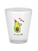 Mr. & Mrs. Panda Schnapsglas Avocado Geburtstag ohne Spruch in Transparent