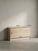 KADIMA DESIGN Schuhkipper SPLIT Modern 80 x 47 x 24 cm Holz Schuhregal 1 in Sonoma