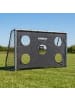 relaxdays Fußballtor "mit Torwand" in Grau - (B)300 x (H)200 x (T)120 cm