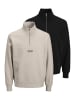 Jack & Jones Sweattroyer Soho in Schwarz / grau