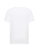 ELBSAND T-Shirt Jivo in Bright White + Black Sand