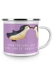 Mr. & Mrs. Panda Camping Emaille Tasse 10. Hochzeitstag Rosenhoc... in Lavendeltraum