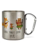 Mr. & Mrs. Panda Tasse Waldtiere Aloha mit Spruch in Silber