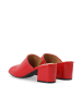 Bianco Mules in RedPatent