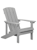 Beliani Gartenstuhl ADIRONDACK in Grau - (W) 75 x (H) 88 x (L) 88 cm