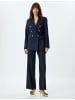KOTON Blazer in Marineblau Gestreift