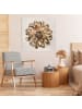 WALLART Leinwandbild - Dahlie Blume Gold Metallic in Gold