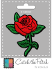 Catch the Patch Rose BlumeApplikation Bügelbild inGrün