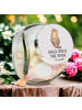 Mr. & Mrs. Panda Bonbonglas Otter Muschel mit Spruch in Grau Pastell