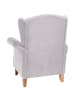 58 aufm Kessel OHRENSESSEL Katria Bezug Veloursstoff Buche natur / silber