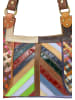 IZIA Women Tote Bag in Brown Multicolor