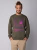 wat? Apparel Sweatshirt Sun and Moon Skyline in Khaki