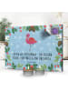 Mr. & Mrs. Panda Adventskalender Flamingo Classic mit Spruch in Eisblau