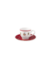 Villeroy & Boch 2er Set Espressotasse mit Untertasse Toy's Delight 70 ml rot in rot