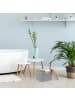relaxdays 3 x Aufbewahrungskorb in Grau - (B)33 x (H)25 x (T)33 cm