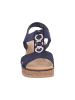 rieker Keilsandalette in blau