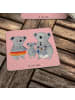 Mr. & Mrs. Panda Glasuntersetzer Koala Familie ohne Spruch in Rot Pastell