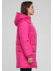 Urban Classics Urban Classics Damen Ladies Hooded Mixed Puffer Coat in hibiskuspink