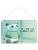 Mr. & Mrs. Panda Holzschild Chirurg Leidenschaft Design mit Spruch in Weiß