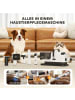 Pawhut Pfotentrimmer für Hunde 37,6L x 17,5B x 18,5H cm Weiß