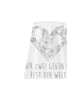 Mr. & Mrs. Panda Weinglas Mäuse Herz mit Spruch in Transparent