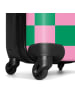 NoBoringSuitCases Suitcase, Koffer, Reisekoffer Quadrate rosa grün