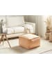 Beliani Pouf SHERALI in Orange - (W) 50 x (H) 30 x (L) 50 cm