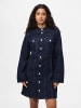 Pieces Midikleid in Dark Blue Denim