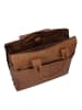 Greenburry Fiorentina Aktentasche Leder 41 cm Laptopfach tan