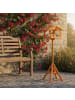 relaxdays Vogelfutterhaus in Orange - (B)50 x (H)117 x (T)50 cm